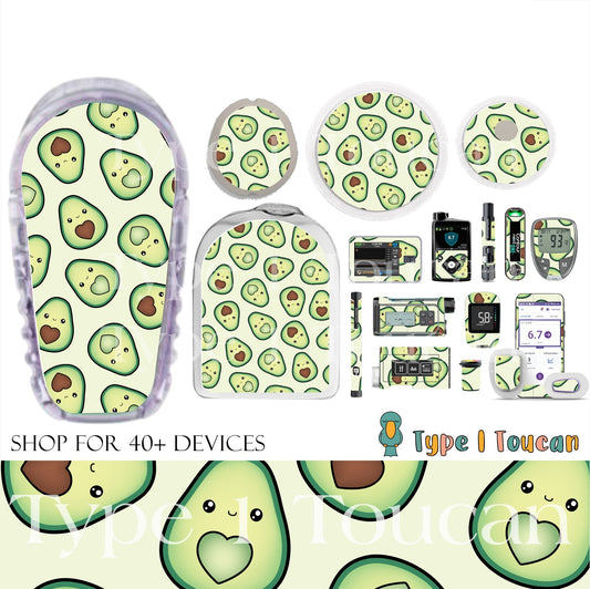 Cute Avocado |Device Stickers