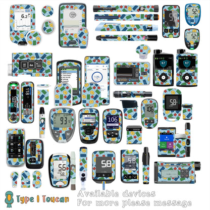 Blue Bricks | Device Stickers