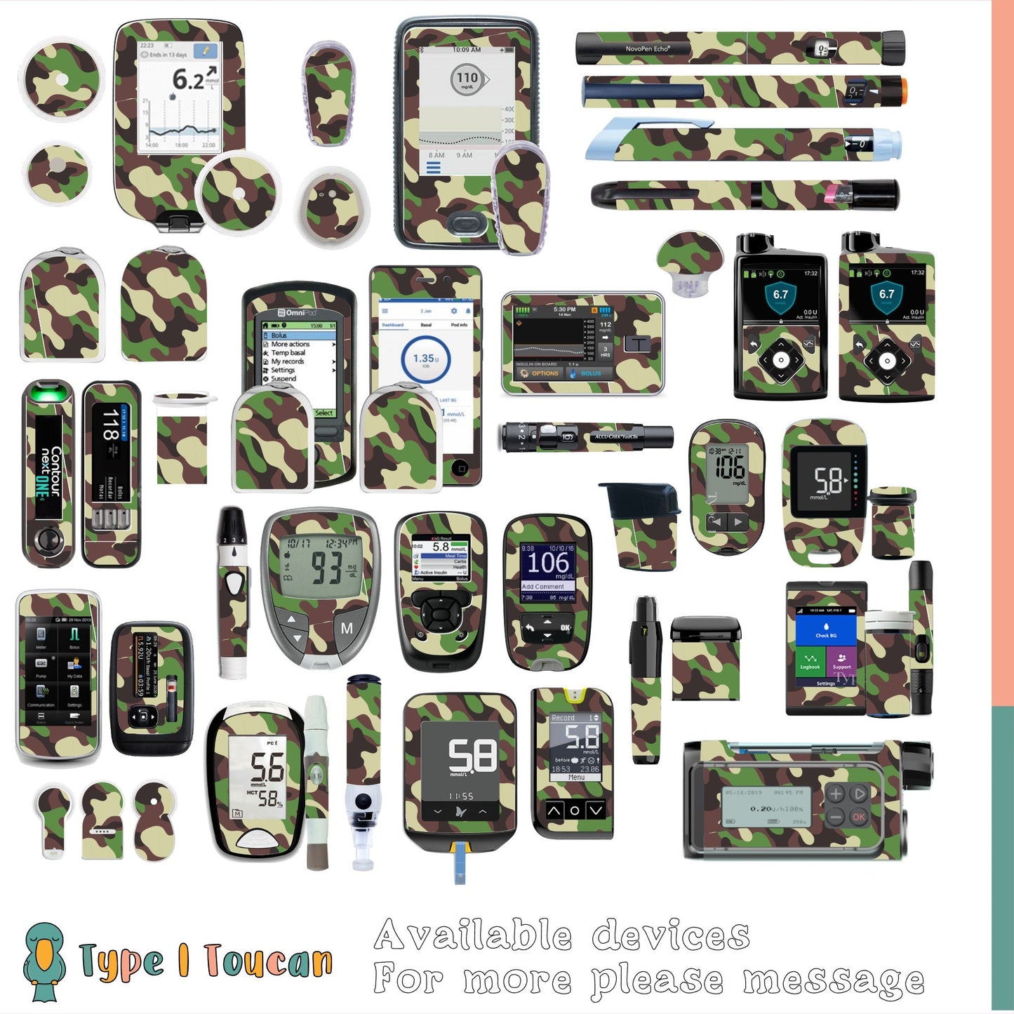 Camouflage Jungle|Device Stickers