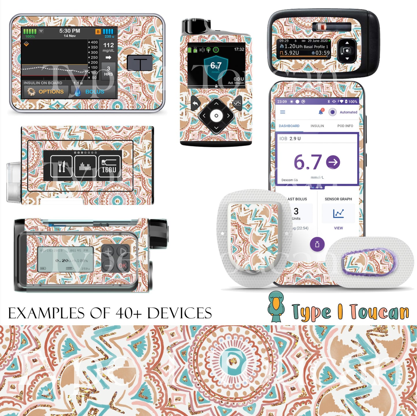 Beachy Boho | Device Stickers| Device Stickers