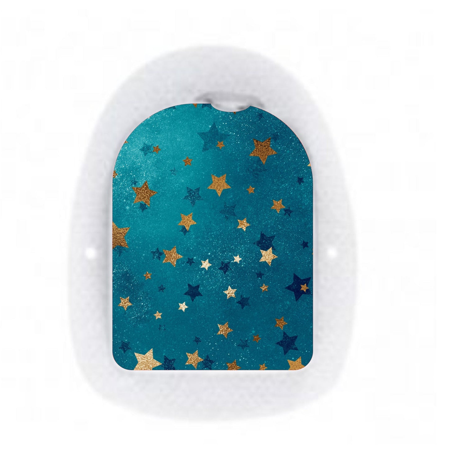 Deep Ocean Blue Stars Gold|Device Stickers