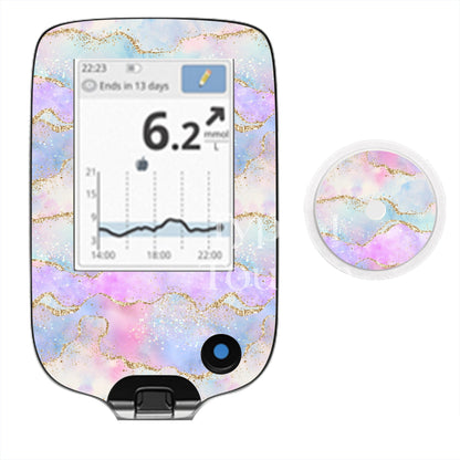 Pastel Ocean Agate Marble |Device Stickers
