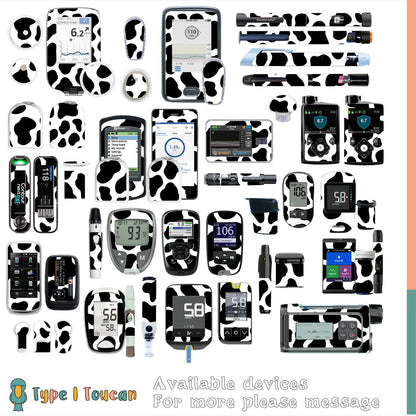 Black Cow Print|Device Stickers