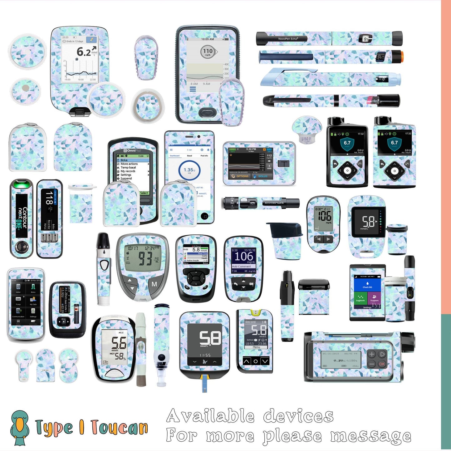 Crystal Effect | Device Stickers