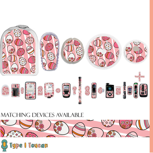 Easter Eggs in Pink|Device Stickers