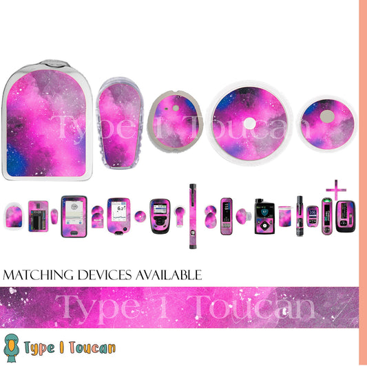 Nebula Deep Space Pink |Device Stickers