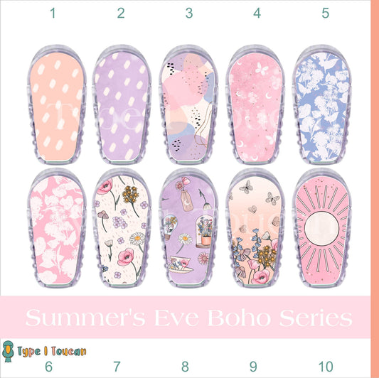 Summer Evening Boho CGM Sticker Multipacks