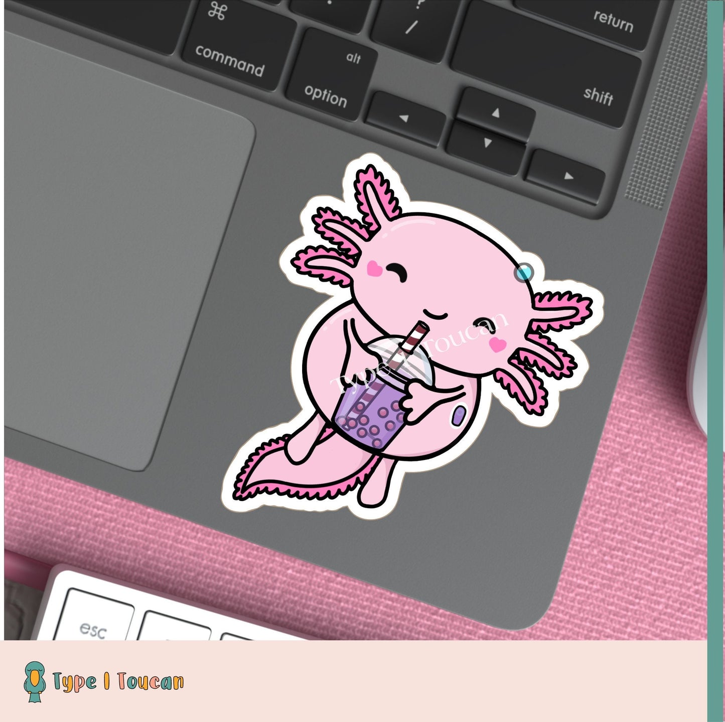 Axel Rose Axolotl  | Diabuddy Sticker