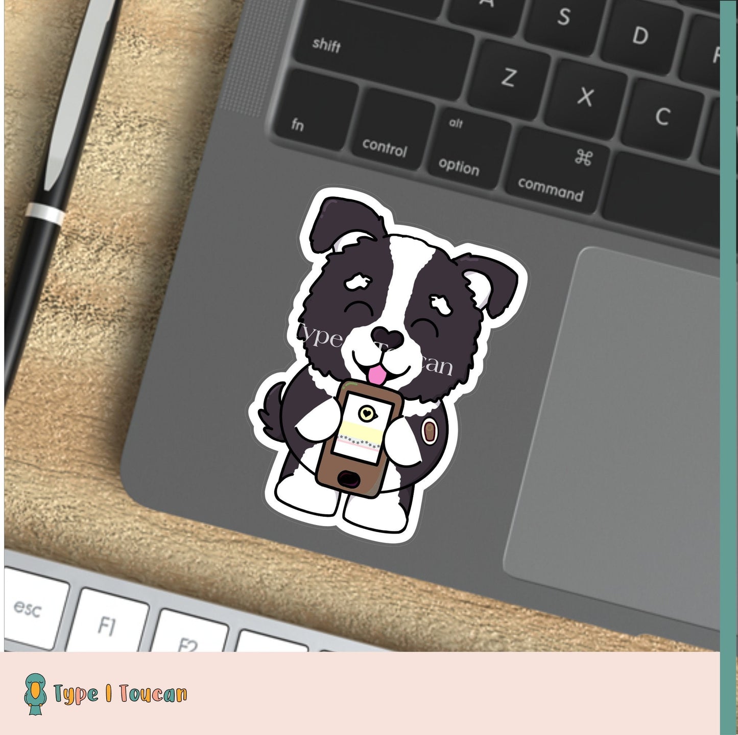 Colin the Collie  | Diabuddy Sticker