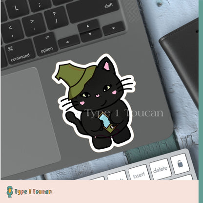 Black Cat Witch  | Diabuddy Sticker