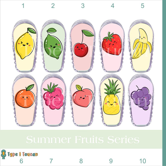 Summer Fruits Holiday CGM Sticker Multipacks