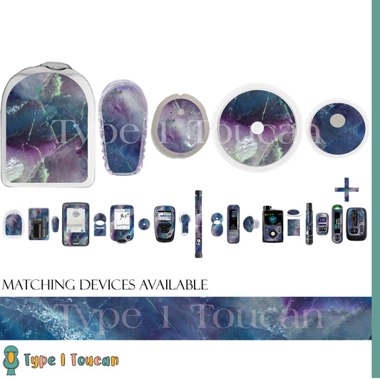 Rainbow Flourite Print |Device Stickers