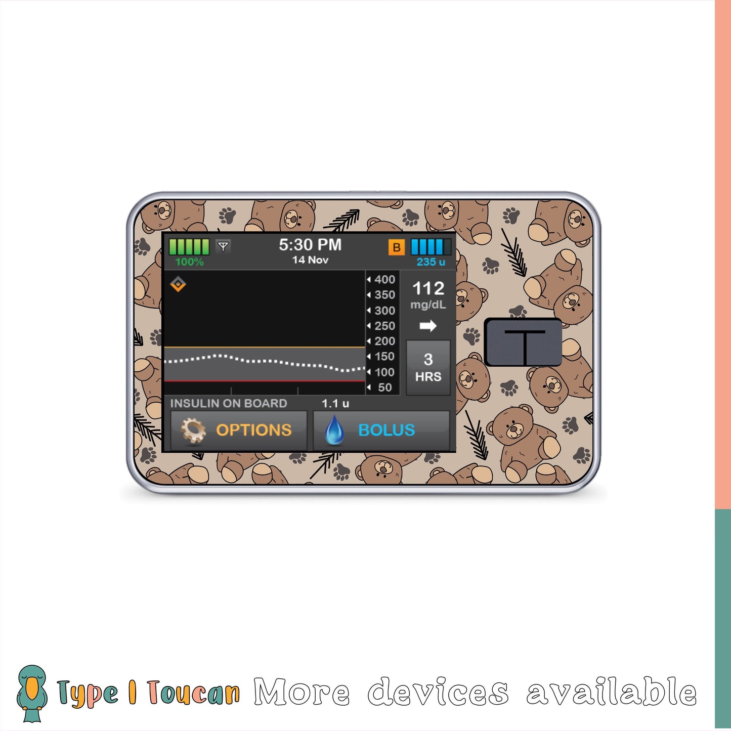 Teddy Bear Brown|Device Stickers