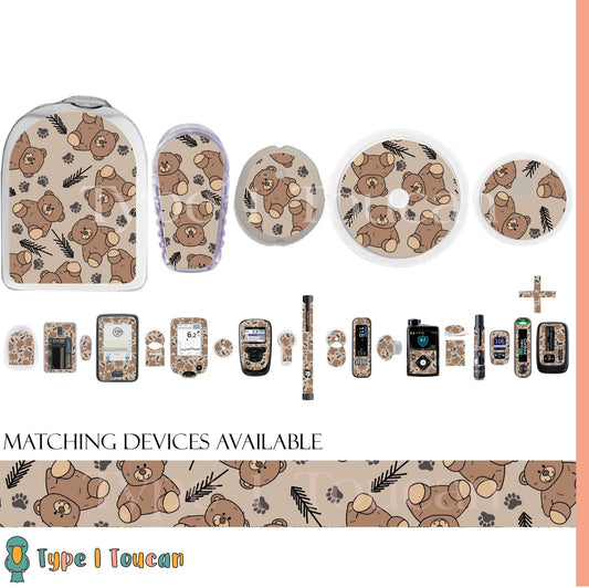 Teddy Bear Brown|Device Stickers